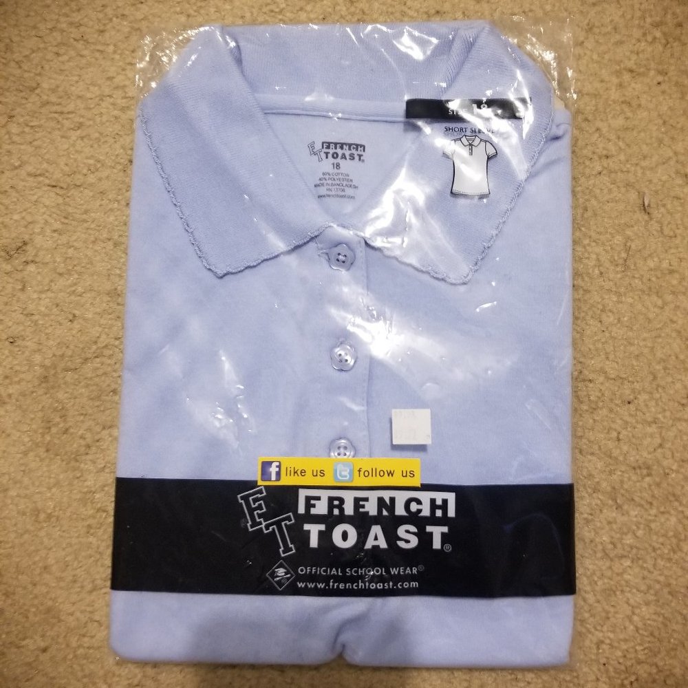 French Toast Short Sleeve Polo Uniform Shirt
